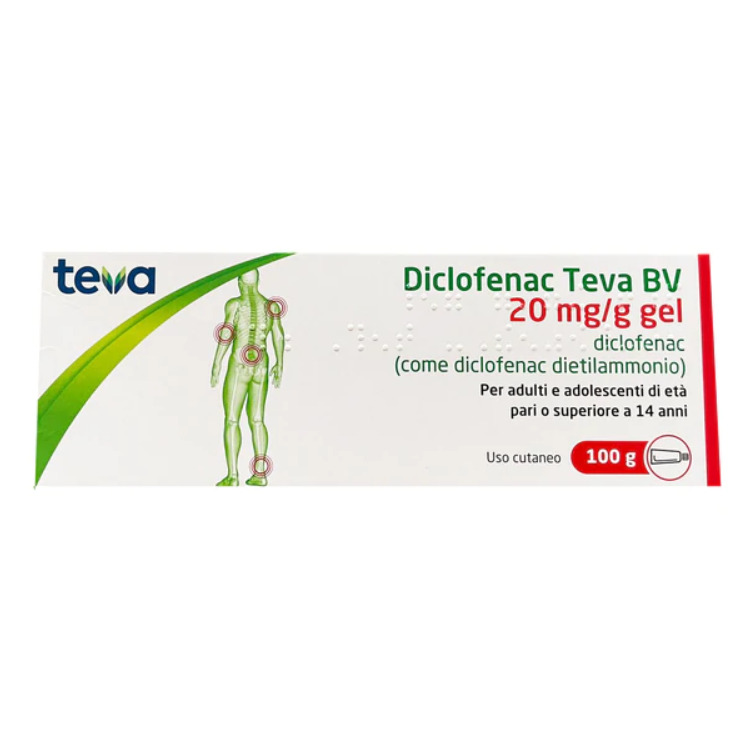 Cattura DICLOFENAC TEVA*GEL 100G 20MG/G - immagine 1
