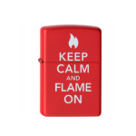 ZIPPO - ACCENDINO KEEP CALM AND FLAME ON