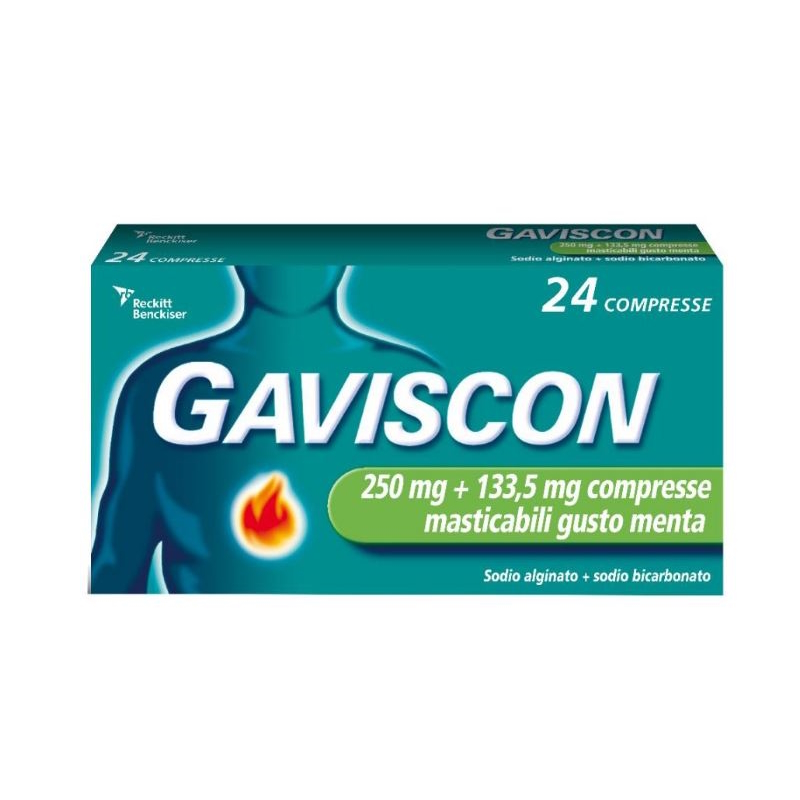 GAVISCON 24CPR MENT250+133,5MG GAVISCON*24CPR MENT250+133,5MG - immagine 1