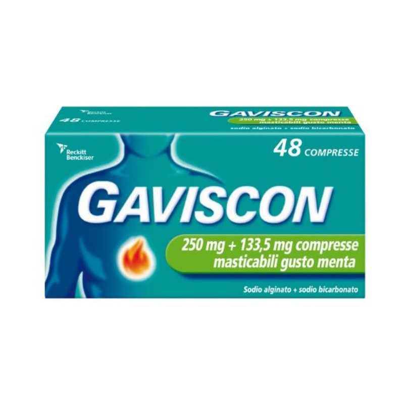 GAVISCON 48CPR MENT250+133,5MG GAVISCON*48CPR MENT250+133,5MG - immagine 1