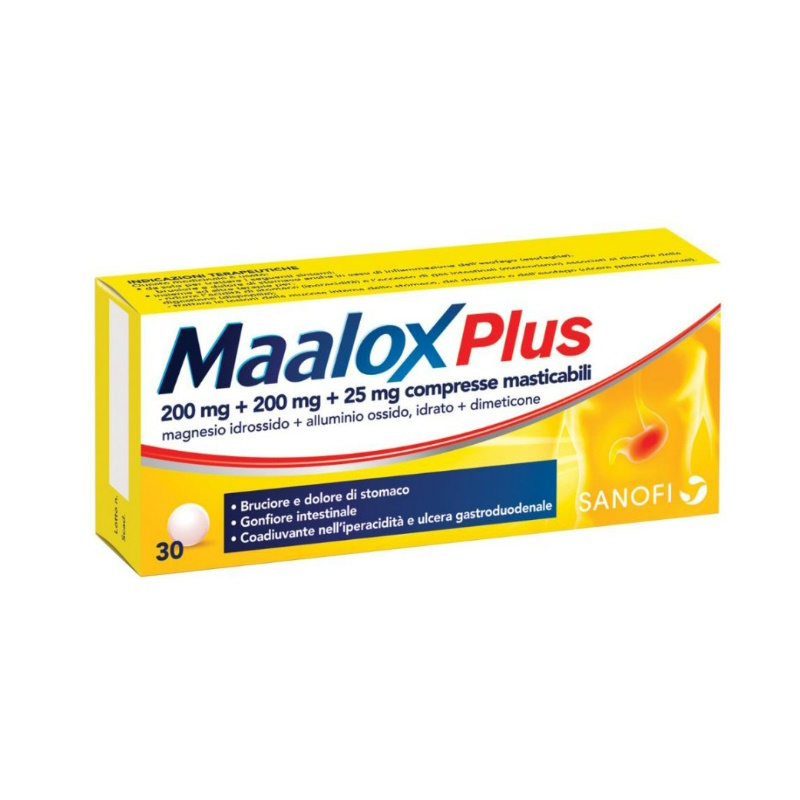 MAALOX PLUS 30CPR MAST MAALOX PLUS*30CPR MAST - immagine 1