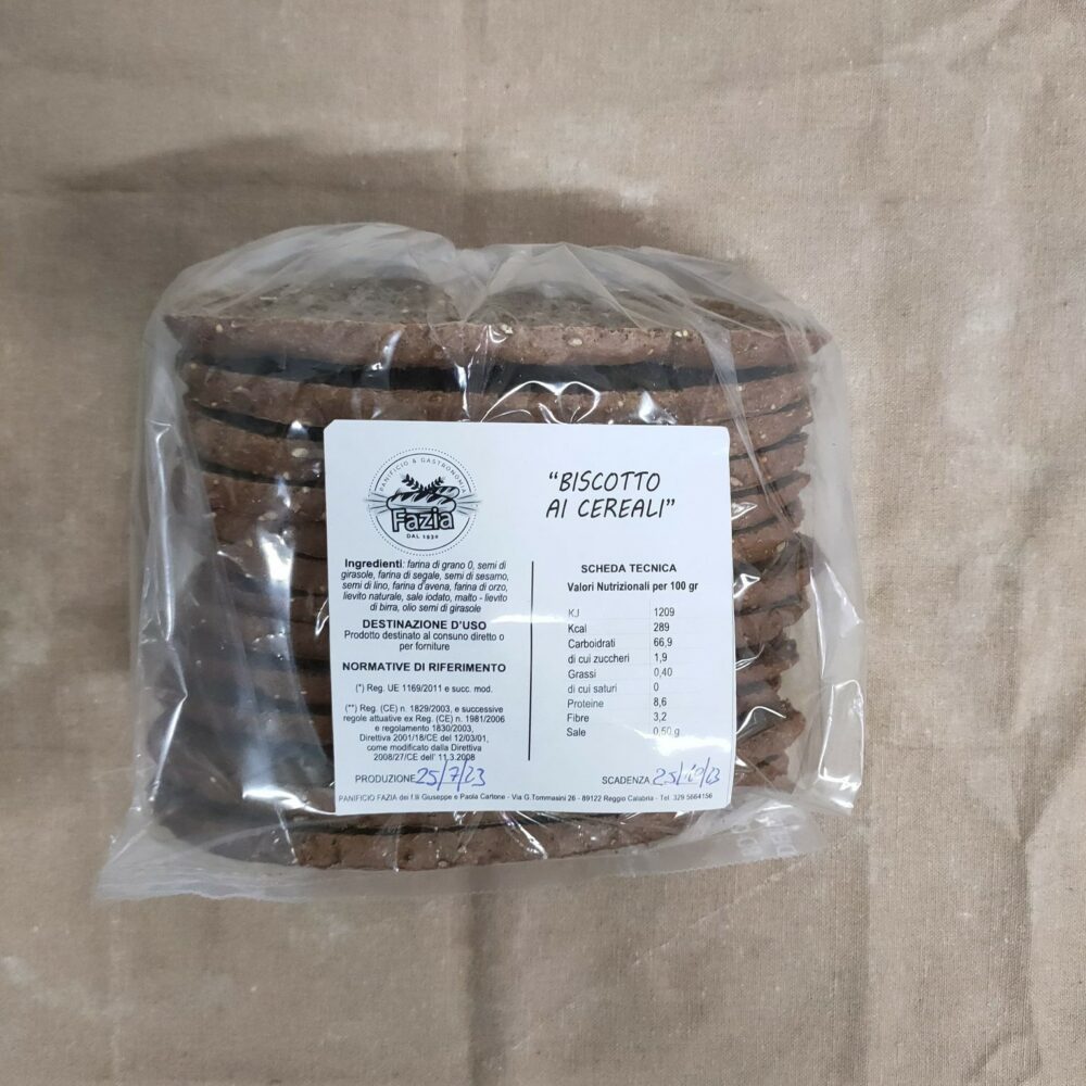 BISCOTTO AI CEREALI Biscotto ai cereali - immagine 1
