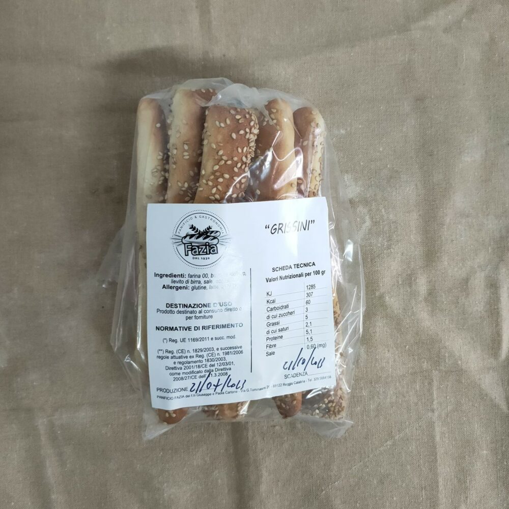 GRISSINI CON SEMI DI SESAMO Grissini con semi di sesamo - immagine 1
